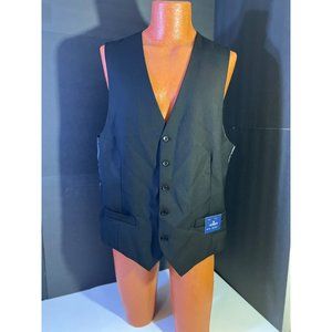 Men’s Black GIOBERTI Dress 5 button Vest New  Size :XL